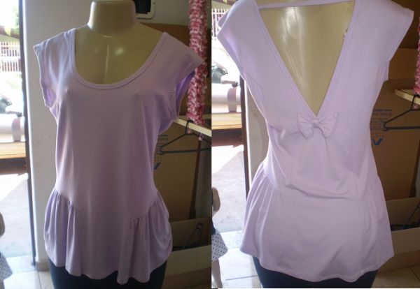blusinha de lacinho nas costas