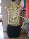vestido piriguete  gola boba
